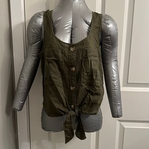Express Tie Front Tank Top, New with Tags, Size: Medium